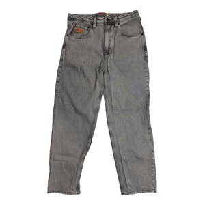 Empyre Skate Jeans Relax Fit Scrambled Grey Wide Leg Baggy Denim Mens Size 32